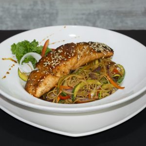 Salmon teriyaki $12.600