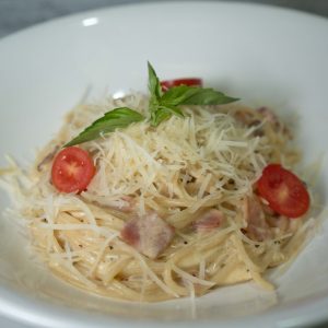 Spaguetti carbonara $5.530