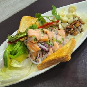 Ceviche de salmon $12.530